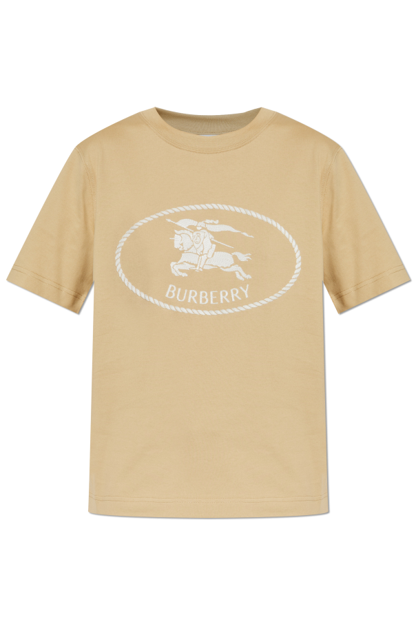 Tシャツ・カットソー BURBERRY Women Tops 8102705 C1789 BEIGE Cotton T-shirt in beige - Burberry | Mytheresa